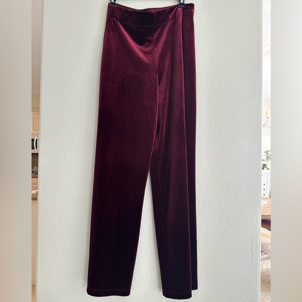 Burgundy Velvet Pants